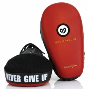 Guantes de Boxeo de Cuero con Logotipo Personalizado, Manoplas Curvas para Golpear, Objetivos de Mano Resistentes para Entrenamiento de MMA y Muay Thai - Product Image 3