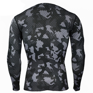 Men's Compression Workout <b>Shirt</b> Athletic Performance Top Stretch Fit Breathable Quick Dry <b>Moisture</b> <b>Wicking</b> Gym Running Sports - Product Image 6