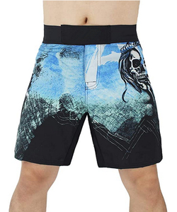 Custom logo jiu jitsu fight shorts mma short <b>grappling</b> shorts High Quality new MMA Shorts Sublimation 4-way Stretch Fight - Product Image 3