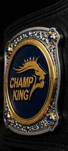 Cinturón de Campeonato Champ King, Diseño de Placa Metálica, Hebilla de Aleación, Estilo Formal - Product Image 2
