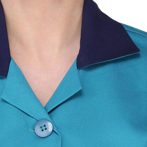 Ensemble de tenue médicale modeste unisexe à manches longues pour infirmière et médecin, tunique et pantalon deux pièces, compatible hijab, en Spandex/Polyester, pour hôpital - Product Image 4
