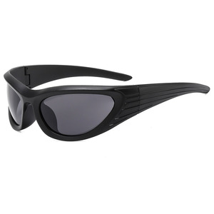 89238 New Trendy Personality Y2K Sports Cycling Shades Designer Custom Logo Round Frame Vintage Women Men UV400 <b>Sunglasses</b> 2024 - Product Image 4