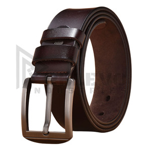 Cinturones de Cuero Vacuno Genuino con Hebillas de Aleación, Cinturón Ajustable con Hebilla Metálica para Uso Casual y Formal - Product Image 3