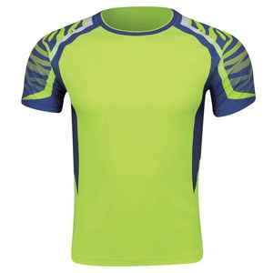 Uniformes de sport personnalisables pour hommes, protection UV, évacuation de l'humidité, respirant, 100% polyester, uniforme de tennis - Product Image 4