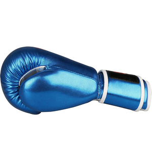 Guantes de Boxeo Profesionales de Cuero Vacuno Auténtico de 16 oz con Cierre de Cordones y Velcro, Correa de Muñeca Ajustable, para Artes Marciales - Product Image 5