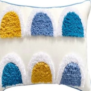 Cojín de Algodón Estampado de Lujo, Tejido Moderno, Suave y Transpirable, Almohada Decorativa Elegante para Dormitorio de Hotel Boutique Premium - Product Image 3