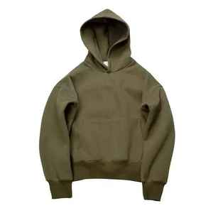 Sweat à capuche en molleton 100 % coton pour homme, très demandé, avec poche kangourou, respirant, écologique, finition lavée, tricoté - Product Image 3