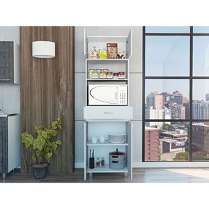 Mueble para microondas Madison Kitchen blanco - Product Image 2