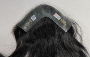 Golden Hair International GH-M34 Toupee con Base de PU y Línea de Cabello Invisible, Cabello Virgen Indio de Bengala Occidental, Ondulado de 38mm - Product Image 5