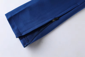 Conjuntos Deportivos de Otoño de Alta Calidad para Tallas Grandes, 100% Poliéster, Transpirables, con Bloques de Color, Chaqueta Frontal, para Entrenamiento y Gimnasio - Product Image 4