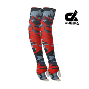 Manchons de bras sportifs d'été DUBBIX INDUSTRIES pour cyclisme, anti-UV, rafraîchissants, en nylon/cachemire, unisexe, vente en gros OEM - Product Image 2