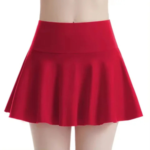 Jupe de tennis 2-en-1 style sportif pour femme adulte, design mini-golf hiver, broderie, respirante, élasthanne, taille avant XL, vente en gros - Product Image 2