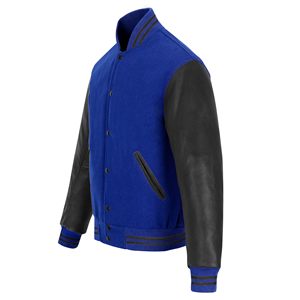 แจ็คเก็ตวาร์ซิตี้เปล่าแบบขายส่ง ปักลายปักโลโก้ตามสั่ง แจ็คเก็ตเบสบอลหนัง PU สำหรับผู้ชายและผู้หญิง - Product Image 2