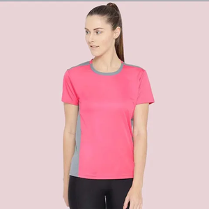 Camiseta de golf personalizada con estampado completo, camiseta con estampado en toda la prenda, mezcla de algodón y poliéster, sublimación para mujer - Product Image 2