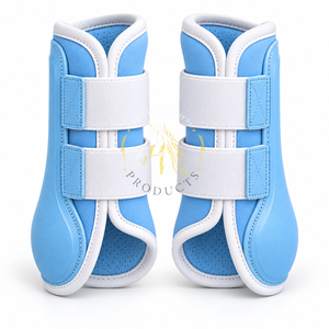 Bottes de brossage pour l'entraînement des chevaux avec tissu résistant, rembourrage doux et fermetures ajustables sécurisées pour une utilisation quotidienne pratique - Product Image 1