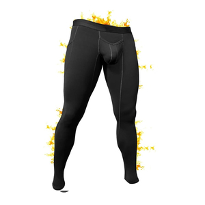 Leggings de yoga en néoprène noir, couleur unie, avec coutures, pantalon de compression ajusté - Product Image 3