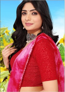 ผ้าคุณภาพสูงยืดหยุ่นได้ เสื้อส่าหรีไซส์ใหญ่สำหรับผู้หญิง ขนาดสั่งตัดได้ พร้อมใส่ ใช้งานง่าย ซื้อได้ในราคาถูกที่สุด - Product Image 3