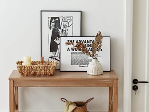 Handwoven Water Hyacinth <b>Storage</b> <b>Basket</b> <b>Rectangle</b> Wicker Organizer with Wooden Handles for Bathroom Bedroom Living Room - Product Image 2
