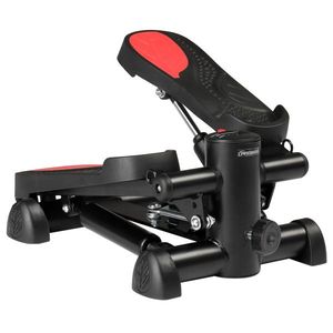Stepper con motivo a foglie e coulisse, portatile, in materiale ABS, per esercizi a casa, nero e rosso - Product Image 4