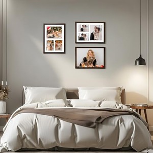 Cadre photo de luxe en bois de Merbau 13x17 avec incrustation dorée - Vente en gros Inde - Product Image 3