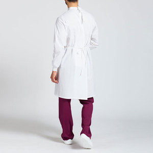 Bata de Laboratorio Blanca de Manga Larga para Hombre, Uniforme de Hospital de Poliéster Tejido, Bata de Laboratorio Ligera para Estudiantes, Bata de Laboratorio de Grado Industrial - Product Image 3
