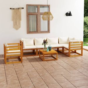 Set da giardino color crema e marrone - Product Image 1