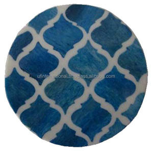 Indian Handicrafts with Natural Bone Inlay Serving <b>coaster</b> for Home Office and Restaurant Use Top Selling - Product Image 4