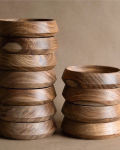 Tazón de Madera Artesanal, Tazón para Arroz, Vajilla de Madera en Venta, Tazones de Madera para Cocina y Restaurante - Product Image 1