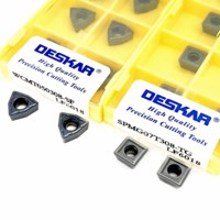 DESKAR 10P TF618 LF6018 SPMG WCMT WCMX 140412 06T308 080412 TG SF Plaquettes de perçage en carbure indexables pour porte-outils de perçage en U