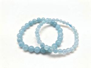 Hot Sale Premium Grade Feng Shui <b>Aquamarine</b> Crystal Beaded <b>Bracelet</b> Handmade Women's Men's Natural Healing Stone Elastic - Product Image 3