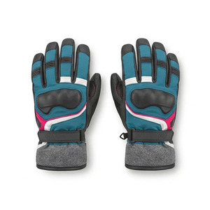 Gants de ski d'extérieur à doigts entiers avec manchette réglable, gants d'hiver chauds et imperméables personnalisés, équipement de protection sportif de couleur unie - Product Image 1