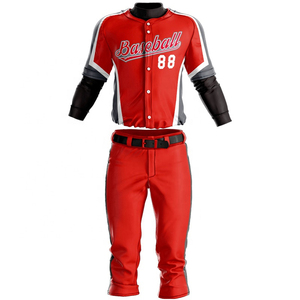 Famous High Quality Custom Design Blank Sports Jerseys Spandex Cotton Anti-Bacterial OEM Service Baseball Jerseys & Uniforms - Product Image 5