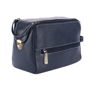 New Arrival High Quality Waterproof <b>Large</b> Makeup <b>Bag</b> Men for Hard Tote Box Travel for PU Leather Dark Brown <b>Cosmetic</b> Case - Product Image 5