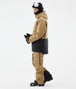 Chaqueta de Esquí y Snowboard Unisex Aislada AMS SPORTS INTL, Dorado/Negro, con Capucha, Impermeable, Transpirable, Cierre de Cremallera -Tex, Suave - Product Image 2