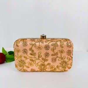 Elegancia, bolso cruzado compacto de aluminio chapado en oro, bolso cruzado elegante, escultura pulida moderna, bordado de ala de cielo, moda - Product Image 6