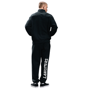 Customized <b>Men</b> Oversized Side Print <b>Trousers</b> Loose Fit <b>Drawstring</b> Waist Open Hem Streetwear Pants OEM Clothing Factory Wholesale - Product Image 2