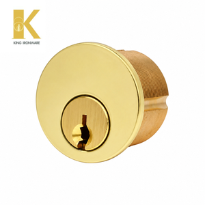 Serrure à mortaise cylindrique standard américaine 28 mm, gorge SX, laiton poli, inspection complète en usine, laiton massif durable - Product Image 6