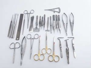 Ensemble d'instruments ORL de 10 pièces en acier inoxydable stérilisable et réutilisable pour la chirurgie oculaire et la chirurgie plastique - Product Image 1