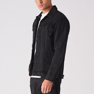 High Quality Premium 100% Cotton Denim Jacket for Men Vintage Style Slim Fit Streetwear Windproof Eco-Friendly Customize Jacket - Product Image 3