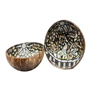 Cuencos de batido con logotipo personalizado ecológico, diseño de coco natural hecho a mano para exportación a granel - Product Image 2