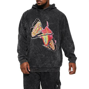 Conjunto de Sudadera con Capucha y Pantalones Deportivos de Algodón Lavado al Ácido para Hombre, Ideal para Descansar, el Gimnasio y la Moda Urbana, Fabricante OEM - Product Image 3