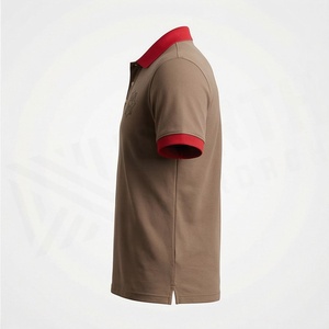 เสื้อโปโลแขนสั้น ผ้าฝ้ายระบายอากาศ ไซส์ใหญ่ สไตล์ไฮสตรีท สีสันปรับแต่งได้ เสื้อผ้ากีฬาฤดูร้อนสำหรับผู้ชาย - Product Image 3