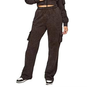 Conjunto Deportivo de Dos Piezas para Mujer, Cómodo, Casual, Color Sólido, Lavado Ácido, Ecológico, de Forro Polar, Marca Privada, Ligero, Tendencia 2026 - Product Image 5