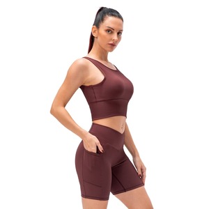 Conjunto de Yoga para Mujer, Diseño Sólido, Transpirable, Tallas Grandes, Secado Rápido, Spandex/Nailon, 2 Piezas, Mangas Largas, Ajuste Delgado, Ropa Deportiva Urbana - Product Image 4