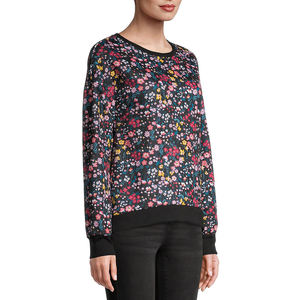Sweat-shirt pull-over oversize tendance personnalisable pour femme, imprimé sur le devant, en molleton polyester/coton, long, pour l'hiver - Product Image 1