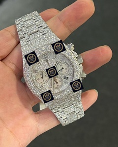 Montres mécaniques automatiques de luxe de créateur Imperial Jewels avec cadran en verre, entièrement serties de moissanite VVS, pour unisexe - Product Image 1