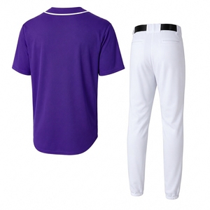 Men <b>Baseball</b> Uniform <b>Set</b> Performance Athletic Jersey and Flexible Sports Pants for Team Activities - Product Image 6