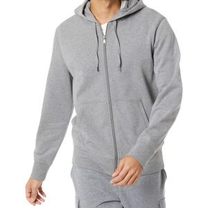 Sweat à capuche zippé brodé personnalisé pour homme, design unisexe avec impression numérique, streetwear décontracté, vente en gros, haute qualité - Product Image 2