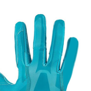 Gants de football américain en cuir de qualité supérieure, légers, couleur unie, nouveau style, respirants, antidérapants, imperméables, avec fermeture à crochet - Product Image 2