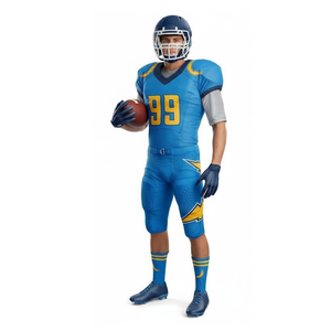 Uniformes de football américain pour adultes du lycée, couleur et logo personnalisés, 100% polyester, impression par transfert thermique, sublimation personnalisée - Product Image 4